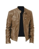 Jaqueta de Couro Masculina Racer